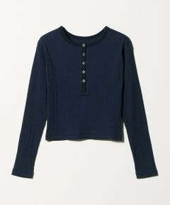 BEAUTY&YOUTH UNITED ARROWS / ビューティー&ユース ユナイテッドアローズ カットソー | 【WEB限定】ランダムリブ ヘンリーネック スナッププルオーバー