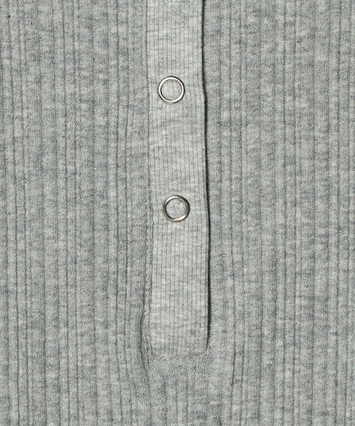 BEAUTY&YOUTH UNITED ARROWS / ビューティー&ユース ユナイテッドアローズ カットソー | 【WEB限定】ランダムリブ ヘンリーネック スナッププルオーバー | 詳細4