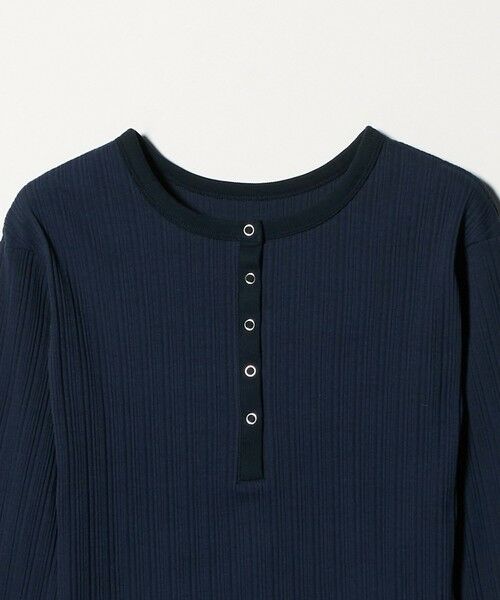 BEAUTY&YOUTH UNITED ARROWS / ビューティー&ユース ユナイテッドアローズ カットソー | 【WEB限定】ランダムリブ ヘンリーネック スナッププルオーバー | 詳細13