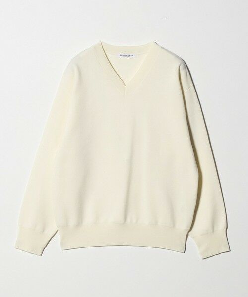 BEAUTY&YOUTH UNITED ARROWS / ビューティー&ユース ユナイテッドアローズ ニット・セーター | コットンブレンド Vネックニットプルオーバー ウォッシャブル（OFF WHITE）