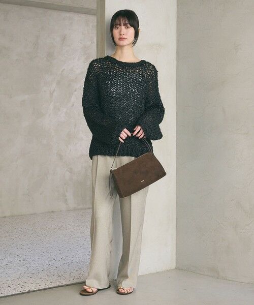 BEAUTY&YOUTH UNITED ARROWS / ビューティー&ユース ユナイテッドアローズ ニット・セーター | テープヤーン ローゲージ ニットプルオーバー | 詳細3