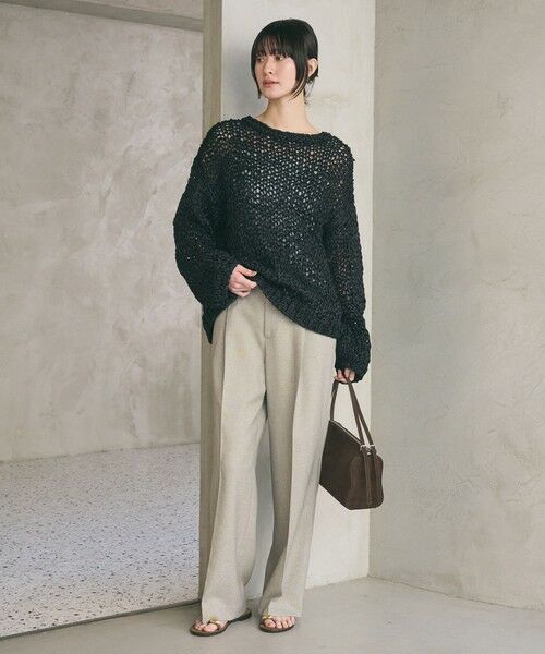 BEAUTY&YOUTH UNITED ARROWS / ビューティー&ユース ユナイテッドアローズ ニット・セーター | テープヤーン ローゲージ ニットプルオーバー | 詳細4