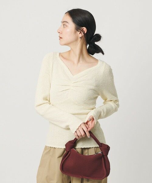 BEAUTY&YOUTH UNITED ARROWS / ビューティー&ユース ユナイテッドアローズ ニット・セーター | フロントタック リブニットプルオーバー | 詳細1