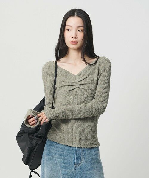 BEAUTY&YOUTH UNITED ARROWS / ビューティー&ユース ユナイテッドアローズ ニット・セーター | フロントタック リブニットプルオーバー | 詳細15