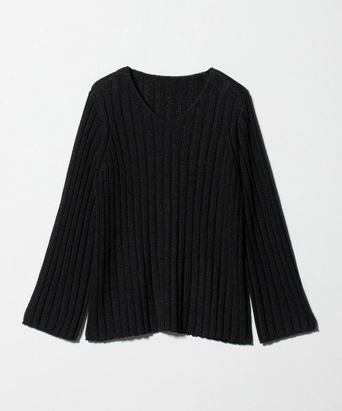 BEAUTY&YOUTH UNITED ARROWS / ビューティー&ユース ユナイテッドアローズ ニット・セーター | レーヨンブレンド ワイドリブ Vネックニットプルオーバー | 詳細4