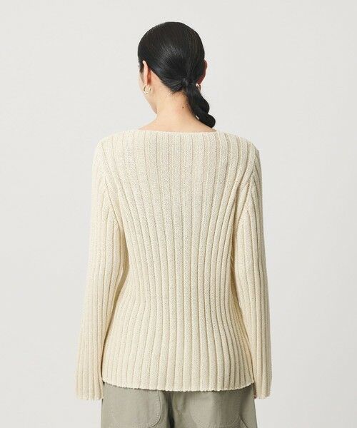 BEAUTY&YOUTH UNITED ARROWS / ビューティー&ユース ユナイテッドアローズ ニット・セーター | レーヨンブレンド ワイドリブ Vネックニットプルオーバー | 詳細14
