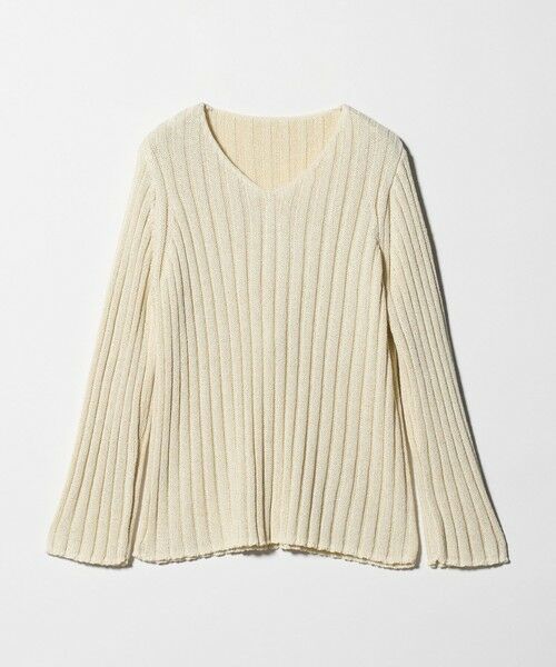 BEAUTY&YOUTH UNITED ARROWS / ビューティー&ユース ユナイテッドアローズ ニット・セーター | レーヨンブレンド ワイドリブ Vネックニットプルオーバー | 詳細15