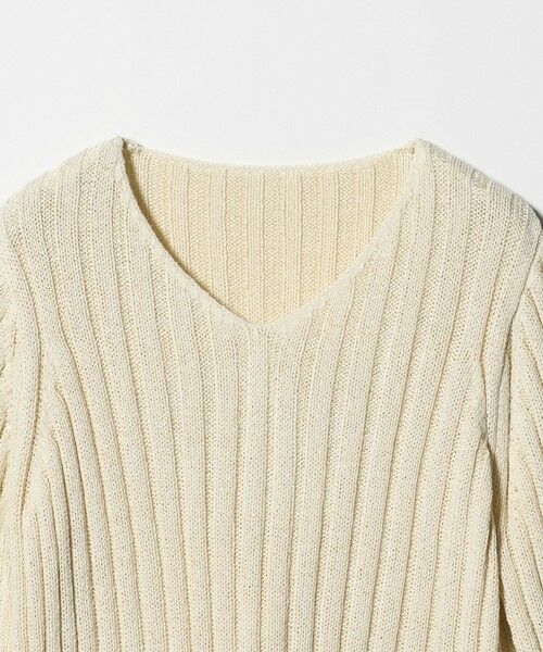 BEAUTY&YOUTH UNITED ARROWS / ビューティー&ユース ユナイテッドアローズ ニット・セーター | レーヨンブレンド ワイドリブ Vネックニットプルオーバー | 詳細17