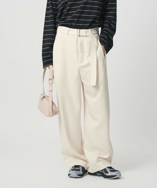 BEAUTY&YOUTH UNITED ARROWS / ビューティー&ユース ユナイテッドアローズ その他パンツ | ベルトカーブパンツ ウォッシャブル 防シワ | 詳細1