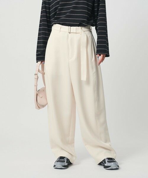 BEAUTY&YOUTH UNITED ARROWS / ビューティー&ユース ユナイテッドアローズ その他パンツ | ベルトカーブパンツ ウォッシャブル 防シワ | 詳細2