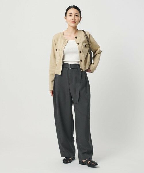 BEAUTY&YOUTH UNITED ARROWS / ビューティー&ユース ユナイテッドアローズ その他パンツ | ベルトカーブパンツ ウォッシャブル 防シワ | 詳細11