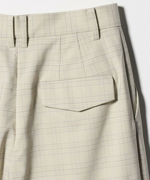 BEAUTY&YOUTH UNITED ARROWS / ビューティー&ユース ユナイテッドアローズ スラックス・ドレスパンツ | ポリエステルブレンド チェック ワイドヘムパンツ | 詳細10