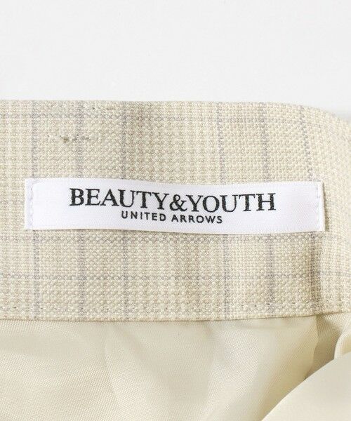 BEAUTY&YOUTH UNITED ARROWS / ビューティー&ユース ユナイテッドアローズ スラックス・ドレスパンツ | ポリエステルブレンド チェック ワイドヘムパンツ | 詳細7
