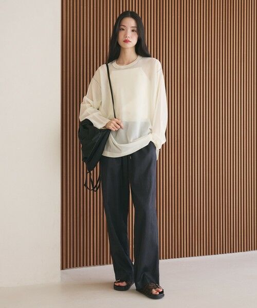 BEAUTY&YOUTH UNITED ARROWS / ビューティー&ユース ユナイテッドアローズ その他パンツ | サテンドロースト ワイドパンツ ウォッシャブル | 詳細3