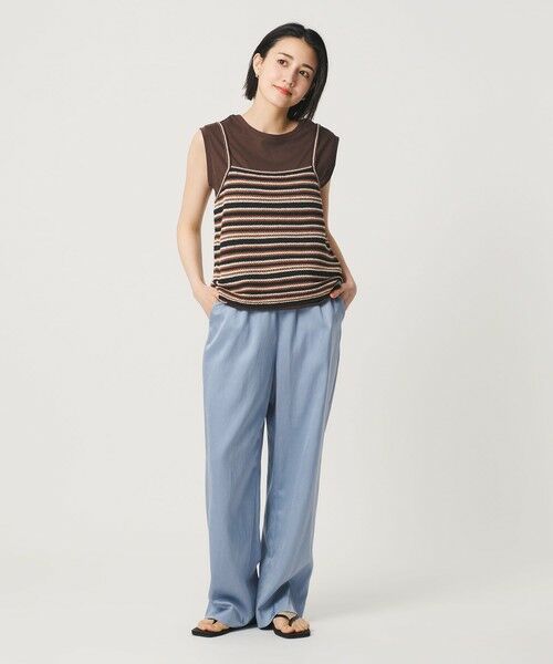 BEAUTY&YOUTH UNITED ARROWS / ビューティー&ユース ユナイテッドアローズ その他パンツ | サテンドロースト ワイドパンツ ウォッシャブル | 詳細30