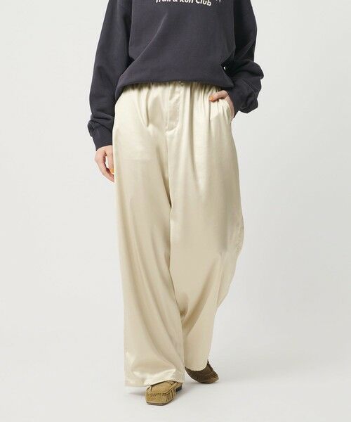 BEAUTY&YOUTH UNITED ARROWS / ビューティー&ユース ユナイテッドアローズ その他パンツ | チンツゴム ワイドパンツ ウォッシャブル | 詳細1