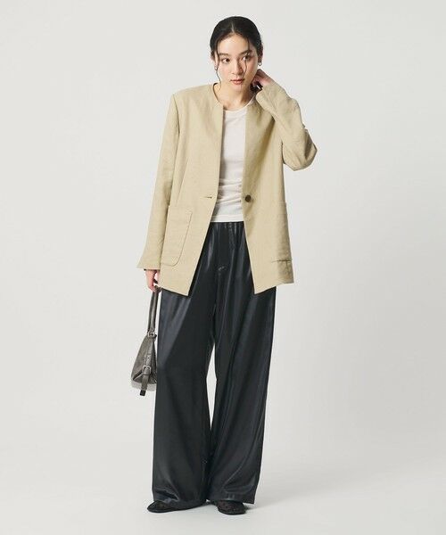 BEAUTY&YOUTH UNITED ARROWS / ビューティー&ユース ユナイテッドアローズ その他パンツ | チンツゴム ワイドパンツ ウォッシャブル | 詳細11