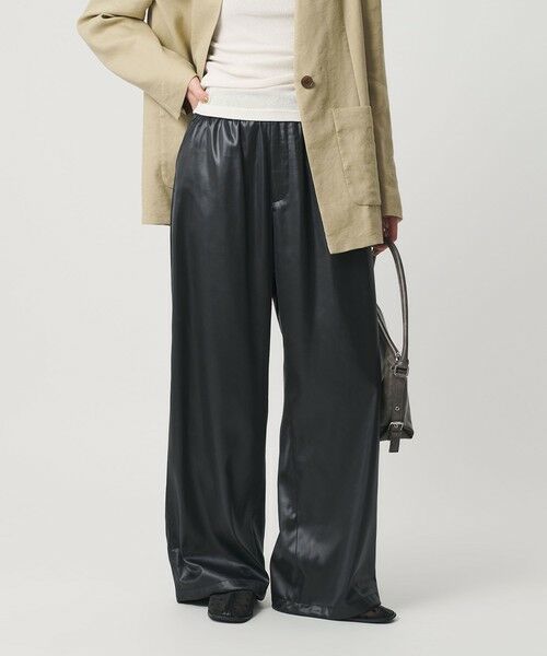 BEAUTY&YOUTH UNITED ARROWS / ビューティー&ユース ユナイテッドアローズ その他パンツ | チンツゴム ワイドパンツ ウォッシャブル | 詳細9