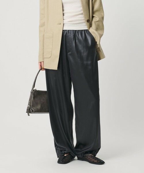 BEAUTY&YOUTH UNITED ARROWS / ビューティー&ユース ユナイテッドアローズ その他パンツ | チンツゴム ワイドパンツ ウォッシャブル | 詳細10