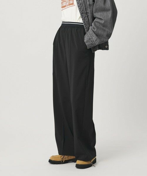BEAUTY&YOUTH UNITED ARROWS / ビューティー&ユース ユナイテッドアローズ その他パンツ | ラインゴム ワイドパンツ ウォッシャブル 防シワ | 詳細1