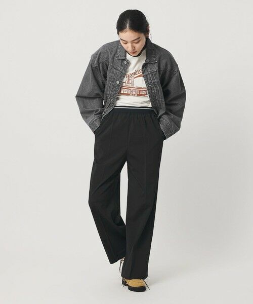 BEAUTY&YOUTH UNITED ARROWS / ビューティー&ユース ユナイテッドアローズ その他パンツ | ラインゴム ワイドパンツ ウォッシャブル 防シワ | 詳細3