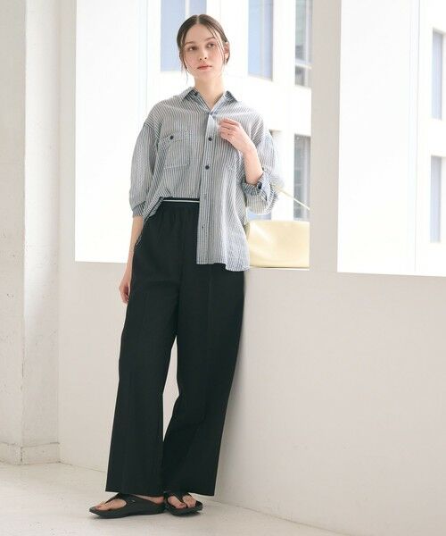 BEAUTY&YOUTH UNITED ARROWS / ビューティー&ユース ユナイテッドアローズ その他パンツ | ラインゴム ワイドパンツ ウォッシャブル 防シワ | 詳細5