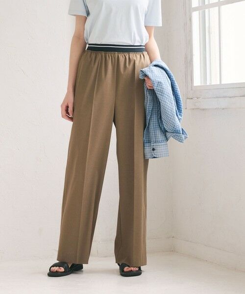 BEAUTY&YOUTH UNITED ARROWS / ビューティー&ユース ユナイテッドアローズ その他パンツ | ラインゴム ワイドパンツ ウォッシャブル 防シワ | 詳細15