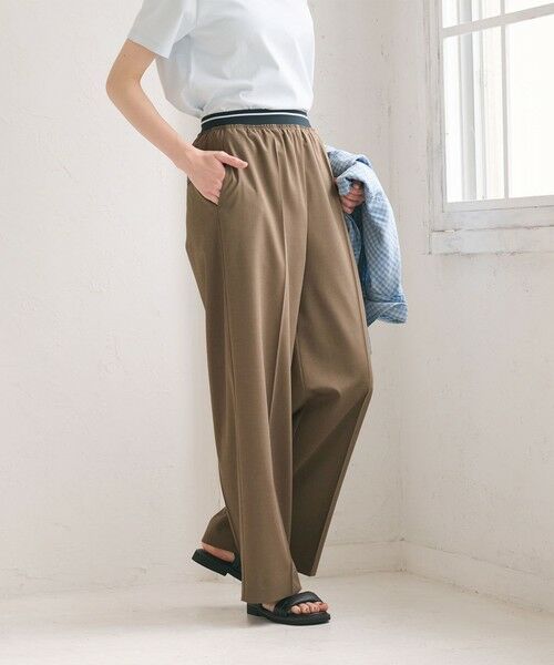 BEAUTY&YOUTH UNITED ARROWS / ビューティー&ユース ユナイテッドアローズ その他パンツ | ラインゴム ワイドパンツ ウォッシャブル 防シワ | 詳細16