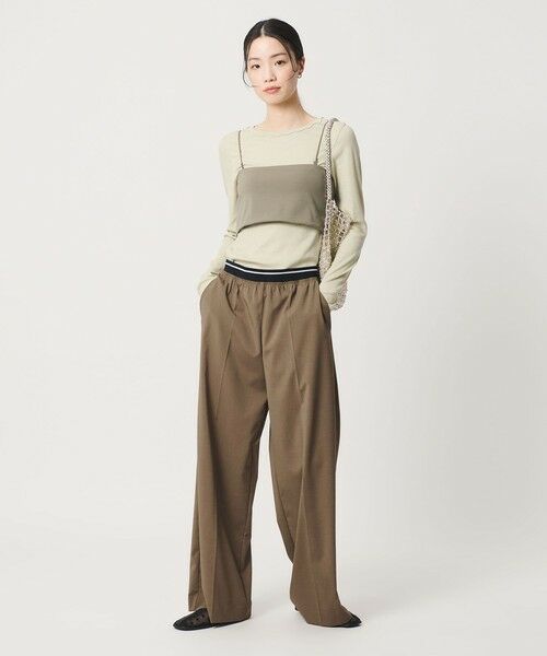 BEAUTY&YOUTH UNITED ARROWS / ビューティー&ユース ユナイテッドアローズ その他パンツ | ラインゴム ワイドパンツ ウォッシャブル 防シワ | 詳細22