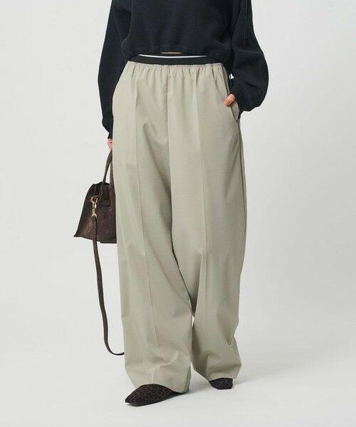 BEAUTY&YOUTH UNITED ARROWS / ビューティー&ユース ユナイテッドアローズ その他パンツ | ラインゴム ワイドパンツ ウォッシャブル 防シワ | 詳細20