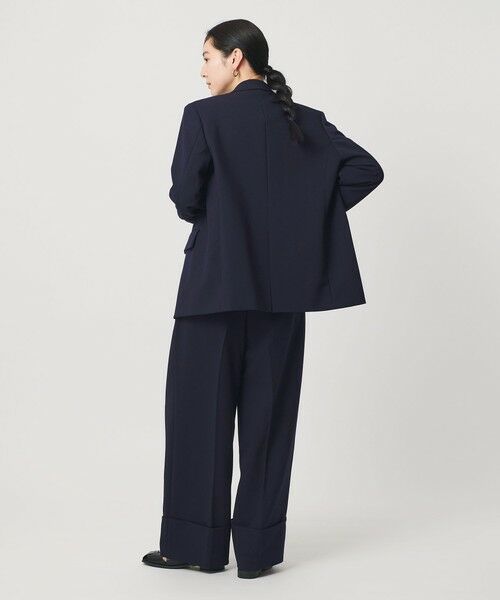 BEAUTY&YOUTH UNITED ARROWS / ビューティー&ユース ユナイテッドアローズ スラックス・ドレスパンツ | ポリエステルブレンド ツイル ワイドヘムパンツ | 詳細10