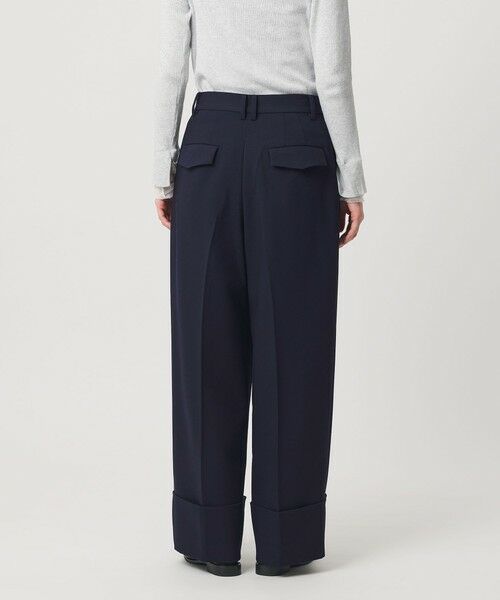 BEAUTY&YOUTH UNITED ARROWS / ビューティー&ユース ユナイテッドアローズ スラックス・ドレスパンツ | ポリエステルブレンド ツイル ワイドヘムパンツ | 詳細13