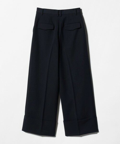 BEAUTY&YOUTH UNITED ARROWS / ビューティー&ユース ユナイテッドアローズ スラックス・ドレスパンツ | ポリエステルブレンド ツイル ワイドヘムパンツ | 詳細15