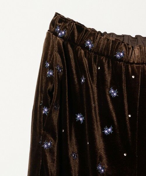 BEAUTY&YOUTH UNITED ARROWS / ビューティー&ユース ユナイテッドアローズ その他パンツ | エンブロイダリー ベロアイージーパンツ ウォッシャブル | 詳細7