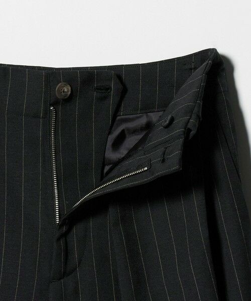 BEAUTY&YOUTH UNITED ARROWS / ビューティー&ユース ユナイテッドアローズ スラックス・ドレスパンツ | 麻ブレンド ストライプ タブ タックパンツ | 詳細11