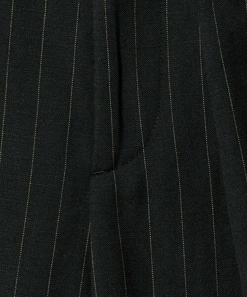 BEAUTY&YOUTH UNITED ARROWS / ビューティー&ユース ユナイテッドアローズ スラックス・ドレスパンツ | 麻ブレンド ストライプ タブ タックパンツ | 詳細12