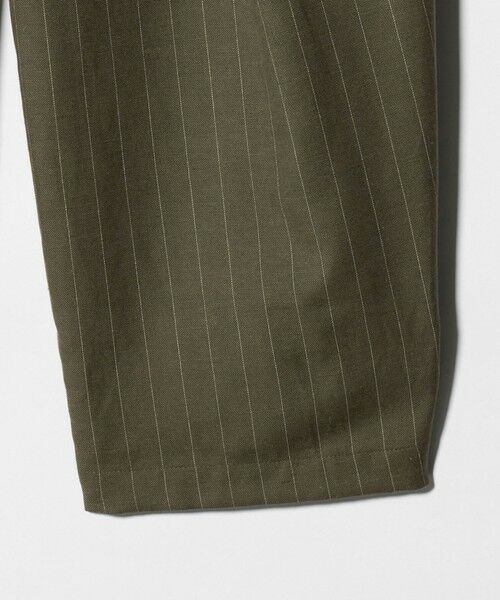 BEAUTY&YOUTH UNITED ARROWS / ビューティー&ユース ユナイテッドアローズ スラックス・ドレスパンツ | 麻ブレンド ストライプ タブ タックパンツ | 詳細24