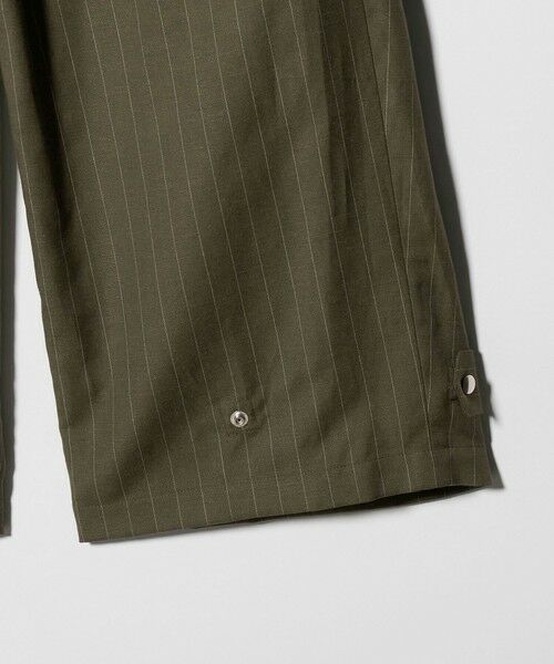 BEAUTY&YOUTH UNITED ARROWS / ビューティー&ユース ユナイテッドアローズ スラックス・ドレスパンツ | 麻ブレンド ストライプ タブ タックパンツ | 詳細27