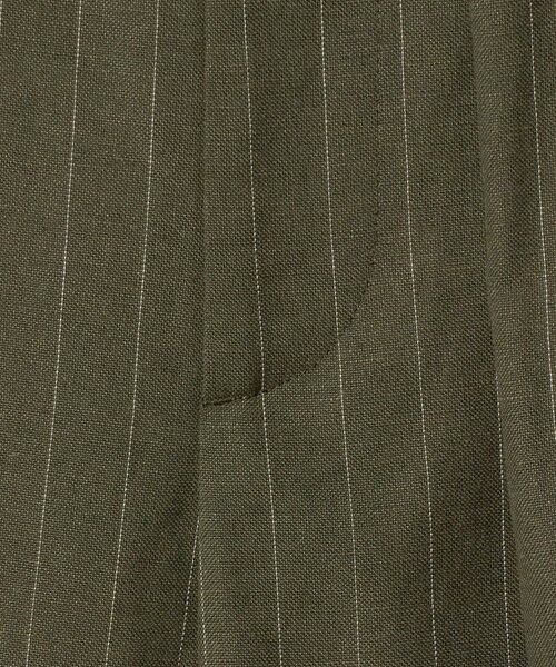 BEAUTY&YOUTH UNITED ARROWS / ビューティー&ユース ユナイテッドアローズ スラックス・ドレスパンツ | 麻ブレンド ストライプ タブ タックパンツ | 詳細28