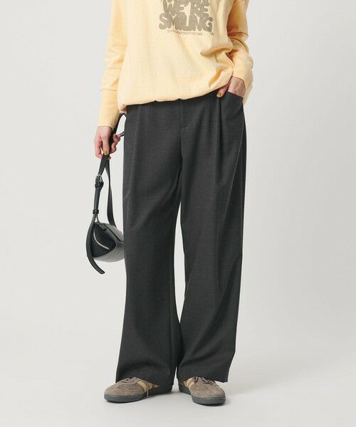 BEAUTY&YOUTH UNITED ARROWS / ビューティー&ユース ユナイテッドアローズ その他パンツ | ウールブレンド ツイルバックゴムパンツ 2 ウォッシャブル | 詳細1