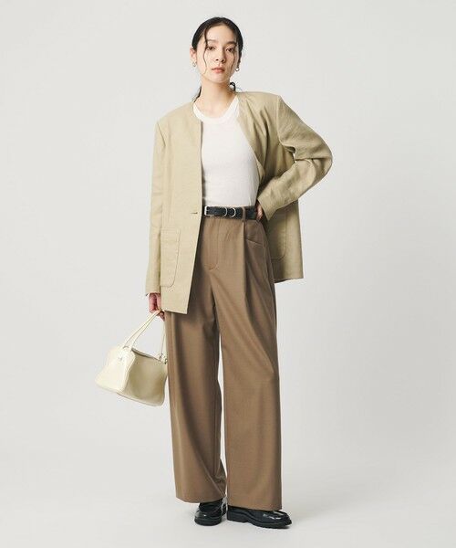 BEAUTY&YOUTH UNITED ARROWS / ビューティー&ユース ユナイテッドアローズ その他パンツ | ウールブレンド ツイルバックゴムパンツ 2 ウォッシャブル | 詳細12