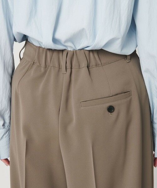 BEAUTY&YOUTH UNITED ARROWS / ビューティー&ユース ユナイテッドアローズ スラックス・ドレスパンツ | 【WEB限定 Wardrobe DAILY MINIMAL】ダブルクロス ラップパンツ ウォッシャブル | 詳細15