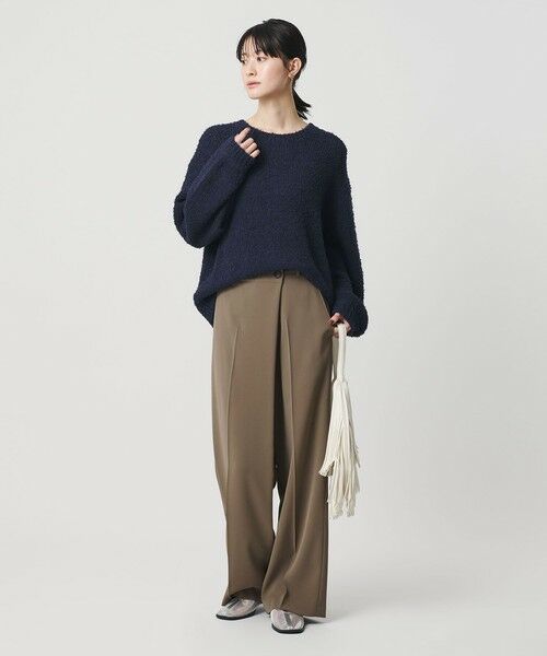 BEAUTY&YOUTH UNITED ARROWS / ビューティー&ユース ユナイテッドアローズ スラックス・ドレスパンツ | 【WEB限定 Wardrobe DAILY MINIMAL】ダブルクロス ラップパンツ ウォッシャブル | 詳細9