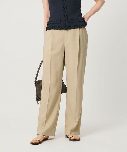 BEAUTY&YOUTH UNITED ARROWS / ビューティー&ユース ユナイテッドアローズ スラックス・ドレスパンツ | 【WEB限定 Wardrobe DAILY MINIMAL】メランジ タックストレートパンツ ウォッシャブル | 詳細6