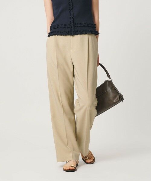 BEAUTY&YOUTH UNITED ARROWS / ビューティー&ユース ユナイテッドアローズ スラックス・ドレスパンツ | 【WEB限定 Wardrobe DAILY MINIMAL】メランジ タックストレートパンツ ウォッシャブル | 詳細7