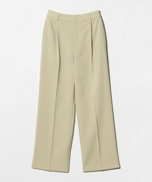 BEAUTY&YOUTH UNITED ARROWS / ビューティー&ユース ユナイテッドアローズ スラックス・ドレスパンツ | 【WEB限定 Wardrobe DAILY MINIMAL】メランジ タックストレートパンツ ウォッシャブル（BEIGE）