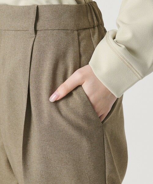 BEAUTY&YOUTH UNITED ARROWS / ビューティー&ユース ユナイテッドアローズ スラックス・ドレスパンツ | 【WEB限定 Wardrobe DAILY MINIMAL】メランジ タックストレートパンツ ウォッシャブル | 詳細20