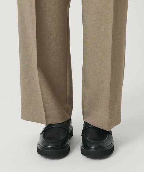BEAUTY&YOUTH UNITED ARROWS / ビューティー&ユース ユナイテッドアローズ スラックス・ドレスパンツ | 【WEB限定 Wardrobe DAILY MINIMAL】メランジ タックストレートパンツ ウォッシャブル | 詳細21
