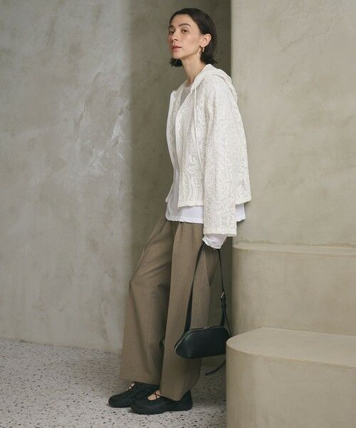 BEAUTY&YOUTH UNITED ARROWS / ビューティー&ユース ユナイテッドアローズ スラックス・ドレスパンツ | 【WEB限定 Wardrobe DAILY MINIMAL】メランジ タックストレートパンツ ウォッシャブル | 詳細13