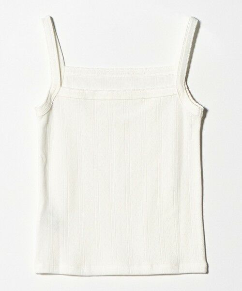 BEAUTY&YOUTH UNITED ARROWS / ビューティー&ユース ユナイテッドアローズ タンクトップ | コットン パターンメッシュ キャミソール | 詳細4